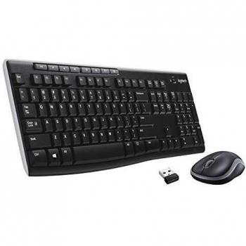 Logitech MK270 Combo Tastiera e Mouse Wireless per Windows, Layout Spagnolo QWERTY