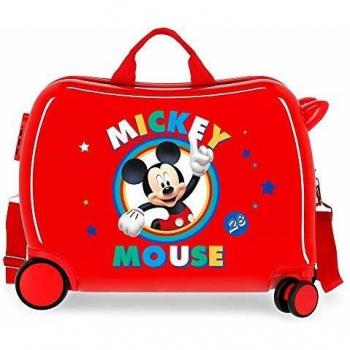 Disney Circle Mickey Maleta Infantil Rígida Roja 50x38x20 cms