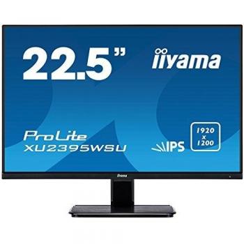 Iiyama ProLite XU2395WSU-B1 57.15 cm, 22.5 Pollici, IPS LED-Monitor 16:10, VGA, HDMI, DisplayPort, USB2.0, Ultra-Slim-Line, Nero