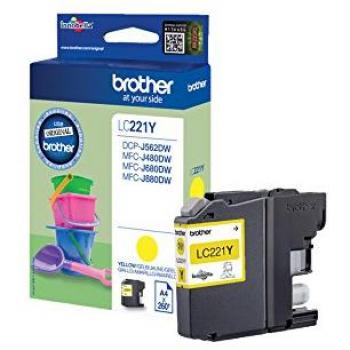 Brother LC-221Y 260pages Yellow ink cartridge