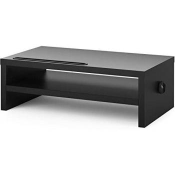 RFIVER Supporto Monitor Legno Ergonomico con Gestione Cavi