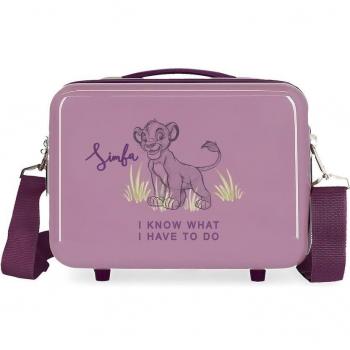 Neceser Disney Simba ABS Morado
