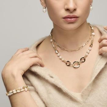 Pendientes Maeki Oro Amarillo 18K con Perla Blanca