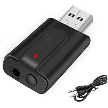 Adattatore Bluetooth 5.0 USB Mini 2‑in‑1 con Trasmettitore/Ricevitore