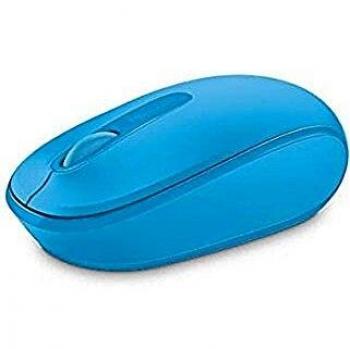 Microsoft 1850 Mouse mobile wireless a 3 pulsanti, colore: Ciano/Blu