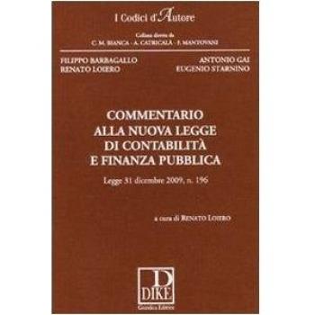 Commentario alla nuova legge di contabilità e finanza pubblica
