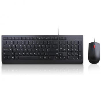 Lenovo 4x30l79883 tastiera mouse incluso usb qwerty inglese us nero