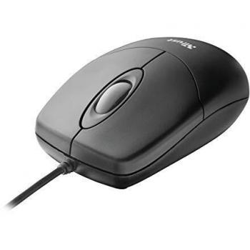 Trust Basi Mouse a 3 Tasti con Tecnologia Ottica, Nero