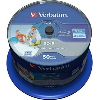 Verbatim Printable 50 pezzi BD-R Blu Ray 25GB