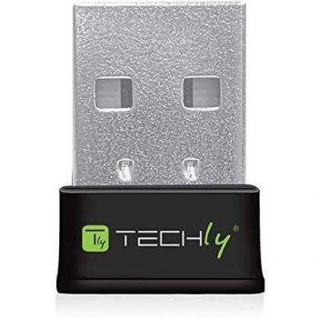 Techly 109252 Mini WiFi USB Adapter Dual Band MU-MIMO 2dBi 600Mbps Black