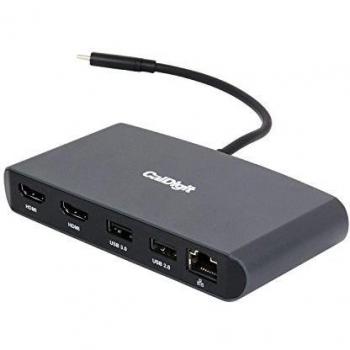 MiniDock Dual Thunderbolt USB‑A 3 Porti – Nero