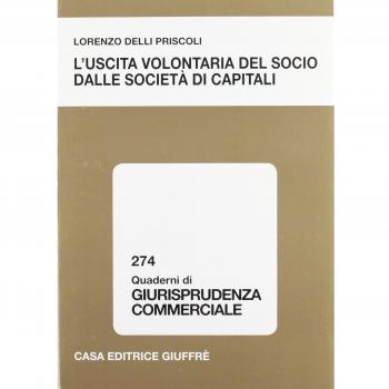 Uscita volontaria del socio dalle società di capitali