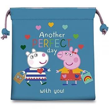 Bolsa saco portameriendas de Peppa Pig