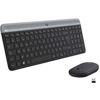 Logitech MK470 tastiera Mouse incluso RF Wireless AZERTY Francese Grafite