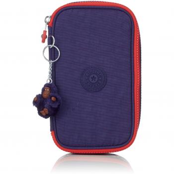 Kipling 50 PENS Plus Estuche, 21 cm, 1 Litro, Azul (Polish Blue Fun)