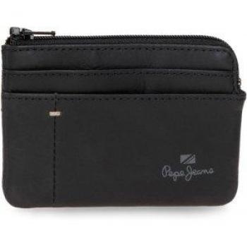 Pepe Jeans Monedero de piel Staple Negro