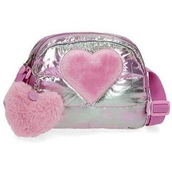 Enso Fancy Bandolera Rosa 20,5x16,5x6 cms Poliéster