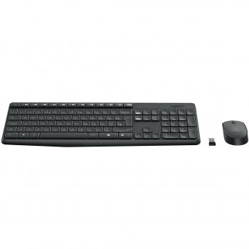Logitech MK235 Keyboard and Wireless Mouse Combo for Windows, Spanish QWERTY Layout