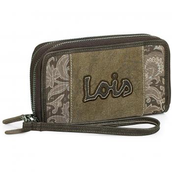 Cartera Billetero Lois 95117 – Monedero de Mujer con Doble Cremallera
