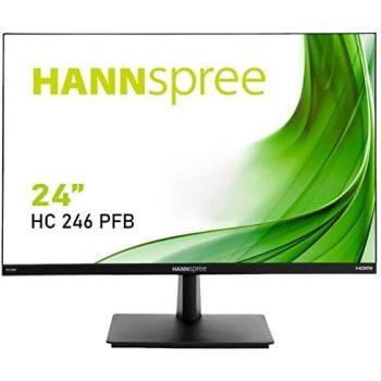 Hannspree hc246pfb 24 led wuxga 16:10 250 cdm 5 ms 1000:1 60hz 1 x vga 1 x hdmi 1 displayport 1920 x 1200 nero