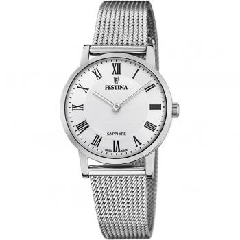 Reloj de Mujer Festina F20015/4 Swiss Made Esfera Blanca
