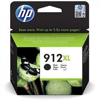 HP 912XL, 3YL84AE, Cartuccia Originale ad Alta Capacità da 825 Pagine, Compatibile con Stampanti a Getto di Inchiostro OfficeJet Pro Serie 8010 e 8020, Nero