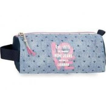 Estuche redondo Pepe Jeans Noni denim azul