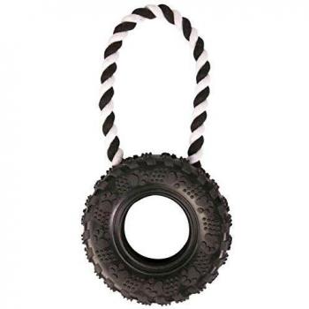 Trixie Rubber Tyre with Rope, ø15 cm, 32 cm, Dog