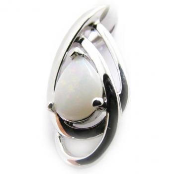 Péndulo de Plata 'Diosa Ópalo' Blanco