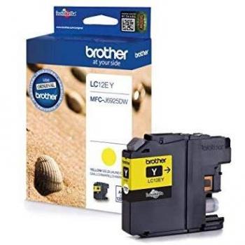 Brother LC12EY Cartuccia InkJet Originale, Alta Capacità, fino a 1200 Pagine, per Stampante MFCJ6925DW, Colore Giallo
