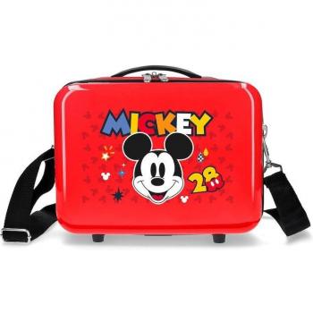Neceser ABS Mickey Get Moving Adaptable rojo -29x21