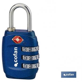 Candado TSA 4 Dígitos para Equipaje 30 mm