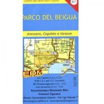SV-1 parco del Beigua. Carte dei sentieri di Liguria