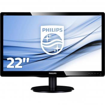 Philips Monitor 22 LED Full HD 1920x1080, 5ms, VESA, Nero