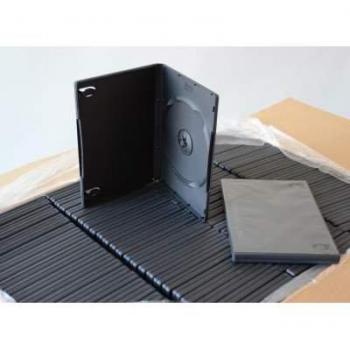 Custodia per CD e DVD rettangolari 14mm di spessore con tasca trasparente per copertina