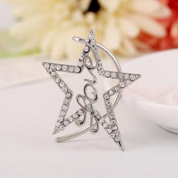 Pendientes LUKENI 5 Diamantes Punk Estrella Amor