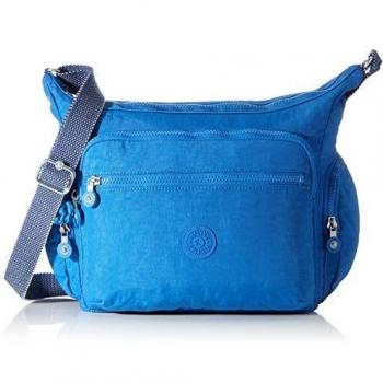 Kipling Gabbie, Bolso bandolera para Mujer, Azul (Wave Blue), 35.5 x 30 x 18.5 cm