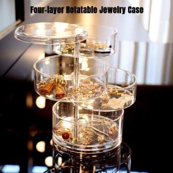 Caja Rotativa de Joyería y Maquillaje