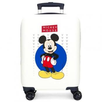 Mala Disney Unisex Cabina Mickey 50cm Blanco