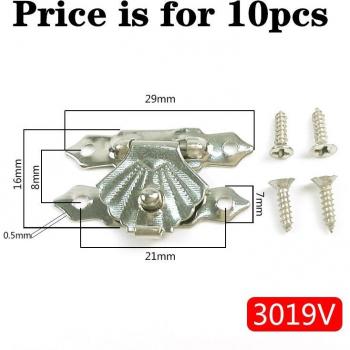 Cierres de Latón Antiguo con Hebilla de Madera