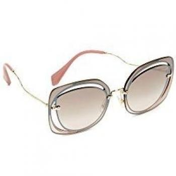 Miu Miu 0MU54SS DHOAD5, Gafas de Sol para Mujer, Marrón (Brown/Brown Silver), 64