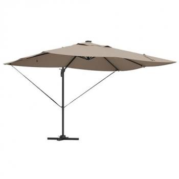 Parasol Roma Lateral Topacio Negro 352x251x265 cm