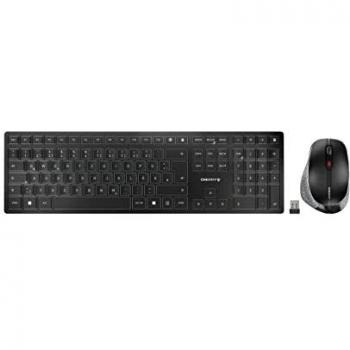 CHERRY DW 9500 SLIM tastiera e mouse senza fili Bluetooth QWERTZ Tedesco Nero, Grigio