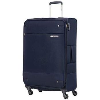 Samsonite Base Boost Spinner M Maleta Expansible, 78 cm, 105/112.5 L, Azul (Navy Blue)