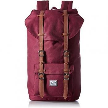 Herschel Supply Co. Little America, Mochila de a diario Unisex Adulto, Multicolor (Windsor Wine/Tan PU), Talla única