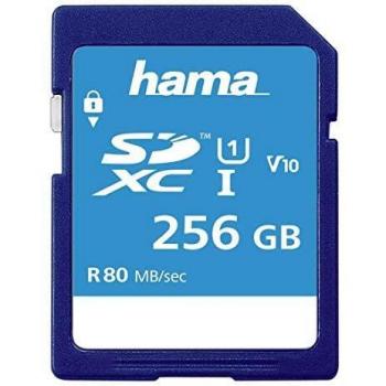 HAMA Scheda di Memoria Flash 256GB SDXC UHS-I Classe 10