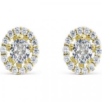 Brillo Marina Pendientes de Circonita