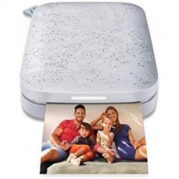 HP Sprocket Stampante Fotografica Istantanea Portatile 5x7.6 cm (Bianco) Stampa le immagini su carta adesiva ZINK dai tuoi dispositivi iOS e Android
