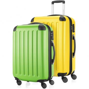 Conjunto de 2 maletas HAUPTSTADTKOFFER, 65 cm, 131 L, multicolor (Verde manzana-Verde manzana)