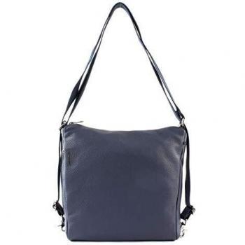 Bolso de hombro Mandarina Duck Mellow cuero azul